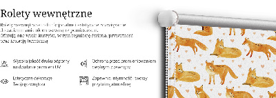 Rolgordijn voor het raam Vossen