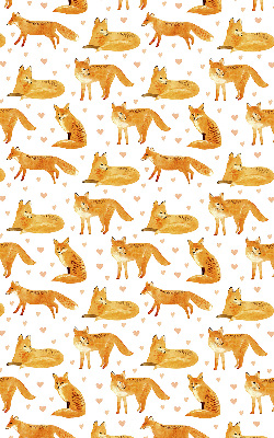 Rolgordijn voor het raam Vossen