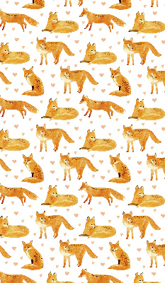 Rolgordijn voor het raam Vossen