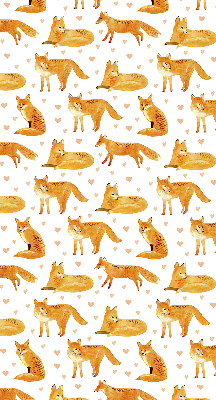 Rolgordijn voor het raam Vossen