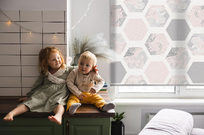 Rolgordijn verduisterend Zeshoeken