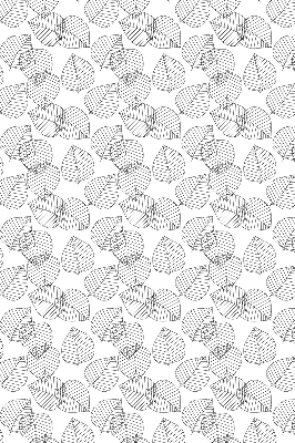 Rolgordijn voor het raam Getekende bladeren