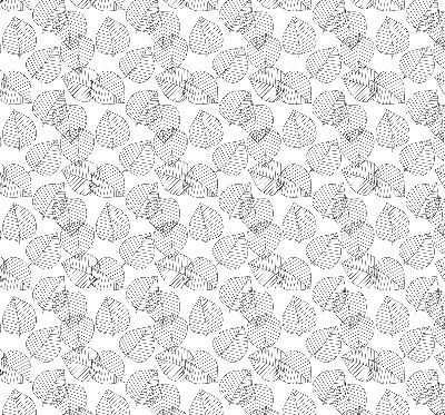 Rolgordijn voor het raam Getekende bladeren