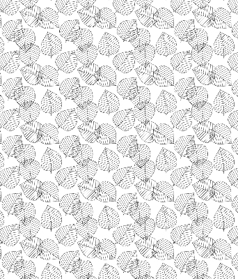 Rolgordijn voor het raam Getekende bladeren