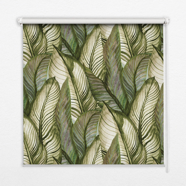 Rolgordijn voor het raam Bladeren