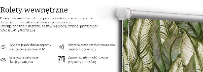 Rolgordijn voor het raam Bladeren