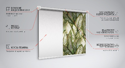 Rolgordijn voor het raam Bladeren