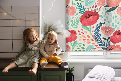 Rolgordijn verduisterend Papaver