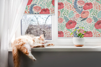 Rolgordijn verduisterend Papaver