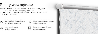 Rolgordijn voor het raam Wit marmer