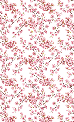 Rolgordijn verduisterend Roze bloemblaadjes van knoppen op de boom