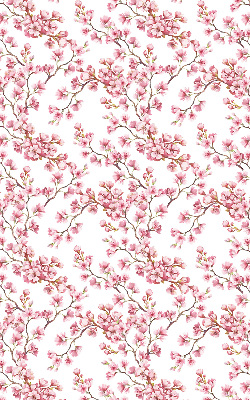 Rolgordijn verduisterend Roze bloemblaadjes van knoppen op de boom