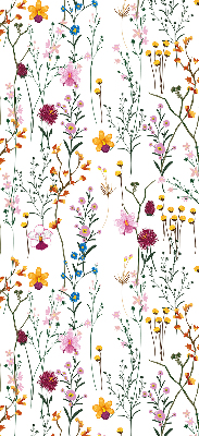 Rolgordijn voor het raam Kleurrijke bloemen