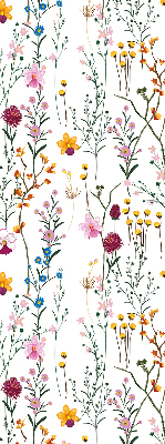 Rolgordijn voor het raam Kleurrijke bloemen