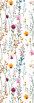 Rolgordijn voor het raam Kleurrijke bloemen