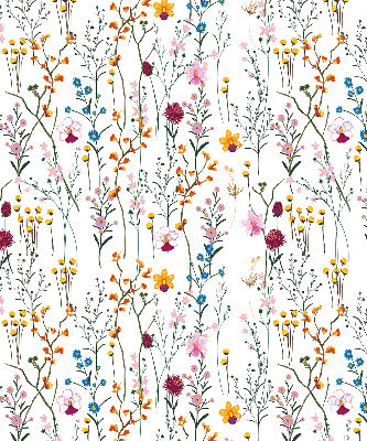 Rolgordijn voor het raam Kleurrijke bloemen