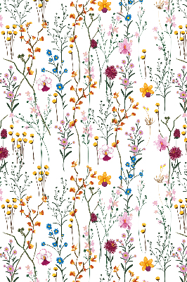 Rolgordijn voor het raam Kleurrijke bloemen