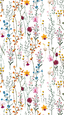 Rolgordijn voor het raam Kleurrijke bloemen