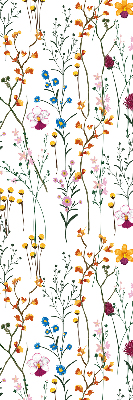 Rolgordijn voor het raam Kleurrijke bloemen