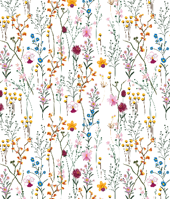 Rolgordijn voor het raam Kleurrijke bloemen