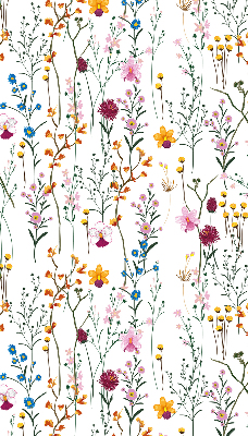 Rolgordijn voor het raam Kleurrijke bloemen