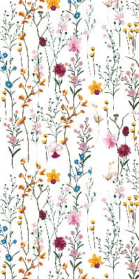 Rolgordijn voor het raam Kleurrijke bloemen