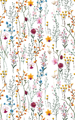 Rolgordijn voor het raam Kleurrijke bloemen