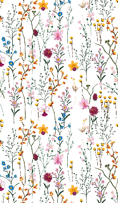 Rolgordijn voor het raam Kleurrijke bloemen