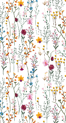 Rolgordijn voor het raam Kleurrijke bloemen