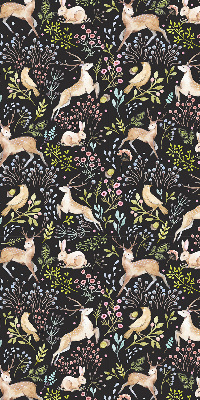 Rolgordijn verduisterend Reeën en konijnen