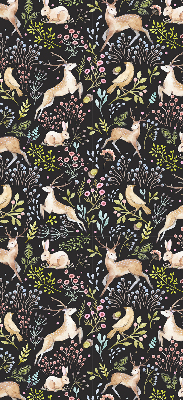 Rolgordijn verduisterend Reeën en konijnen