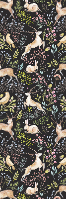 Rolgordijn verduisterend Reeën en konijnen