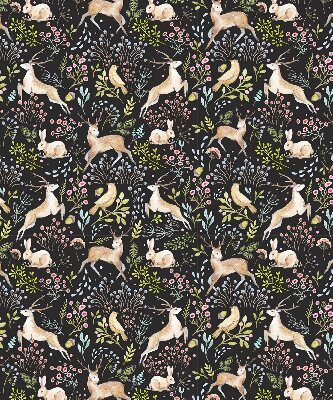 Rolgordijn verduisterend Reeën en konijnen