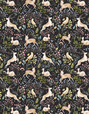 Rolgordijn verduisterend Reeën en konijnen