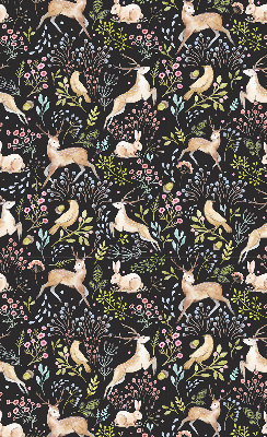 Rolgordijn verduisterend Reeën en konijnen