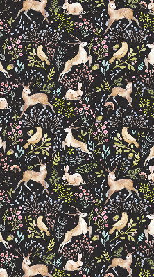 Rolgordijn verduisterend Reeën en konijnen