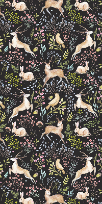 Rolgordijn verduisterend Reeën en konijnen