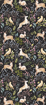 Rolgordijn verduisterend Reeën en konijnen