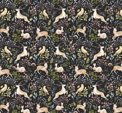 Rolgordijn verduisterend Reeën en konijnen