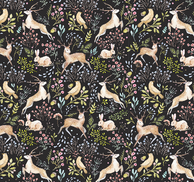 Rolgordijn verduisterend Reeën en konijnen