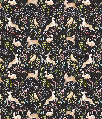 Rolgordijn verduisterend Reeën en konijnen