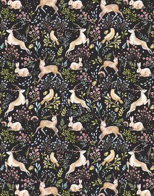 Rolgordijn verduisterend Reeën en konijnen