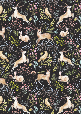 Rolgordijn verduisterend Reeën en konijnen