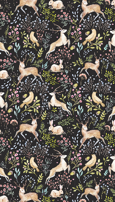 Rolgordijn verduisterend Reeën en konijnen