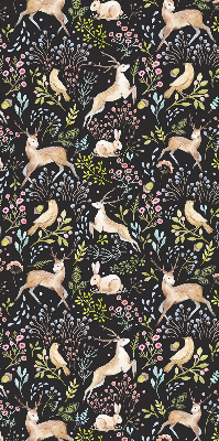 Rolgordijn verduisterend Reeën en konijnen