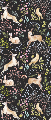 Rolgordijn verduisterend Reeën en konijnen