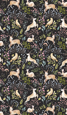 Rolgordijn verduisterend Reeën en konijnen