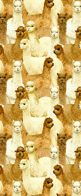 Rolgordijn verduisterend Een kudde alpaca's