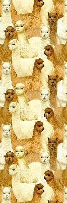 Rolgordijn verduisterend Een kudde alpaca's