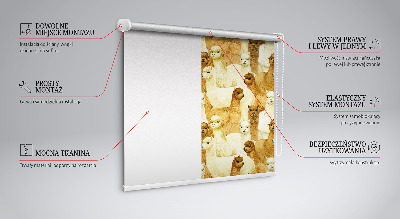 Rolgordijn verduisterend Een kudde alpaca's